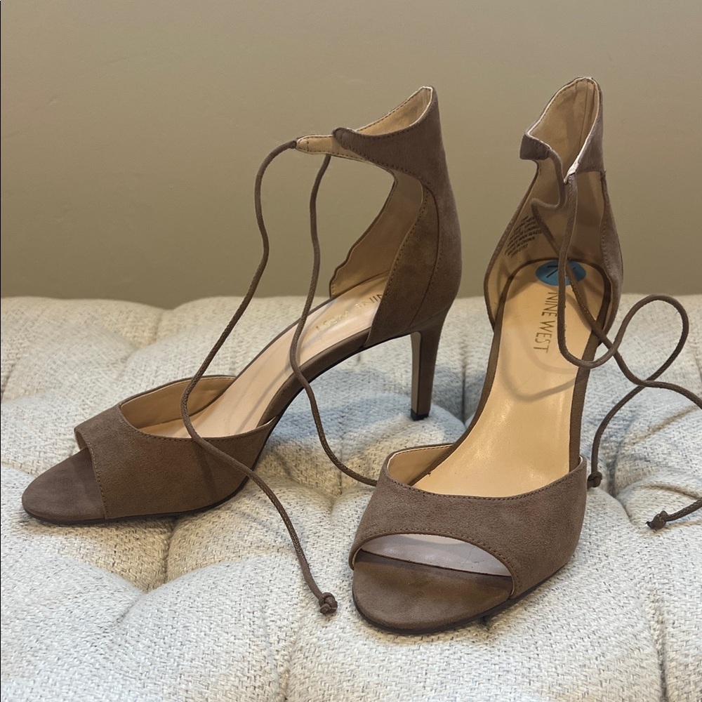Nine West Open-Toe Tie Close Heels